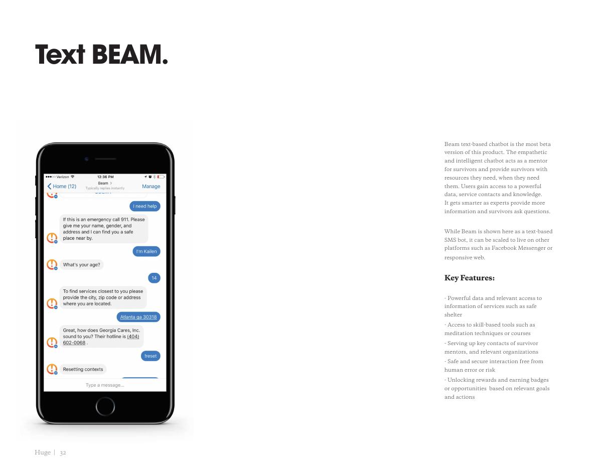 Text BEAM, 1.0 concept